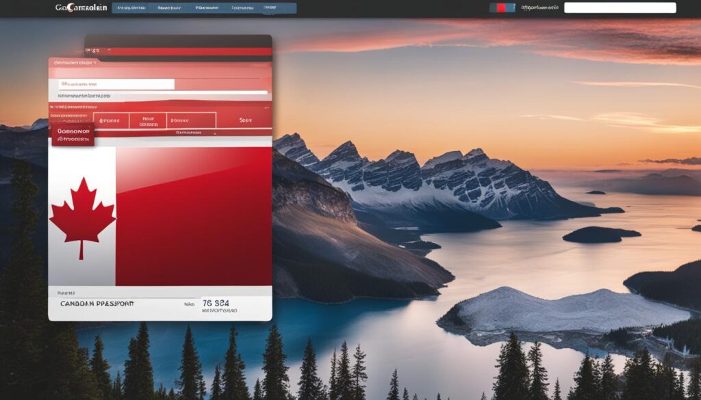 Canadian passport application online
